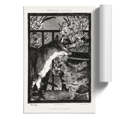 The Cat by Edouard Manet - Frameless Print