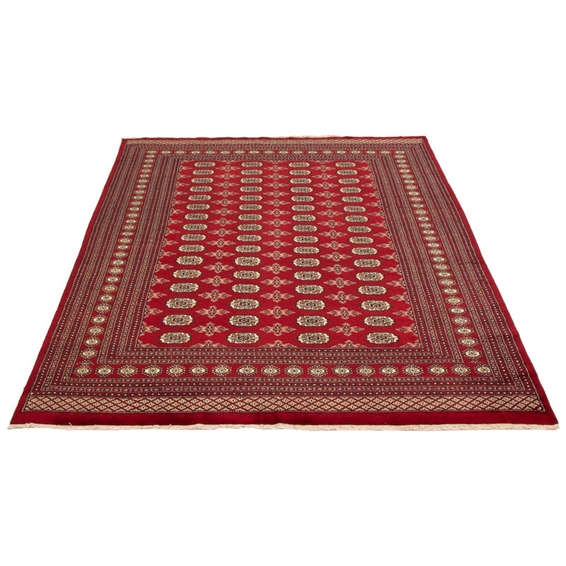 Tapis rouge foncé Finest Peshawar Bokhara 7 pi 10 po x 9 pi 3 po