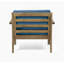 Fauteuils club d'extérieur en bois d'acacia avec coussins-1214159403