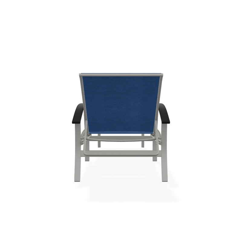 Chaise longue inclinable Askar, Cobalt 35D Sunbrella®, Neige texturée, Graphite classique P30