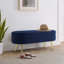 Banc de rangement ovale avec pieds en métal-1123770112-1123770122
