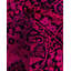 Tapis rose / noir surteint de conception unique 6 pi 1 po x 9 pi 1 po Overdyed
