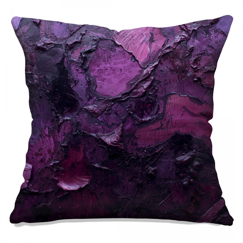 Coussins texturés texturés mauve à double face, 20 x 20 pouces