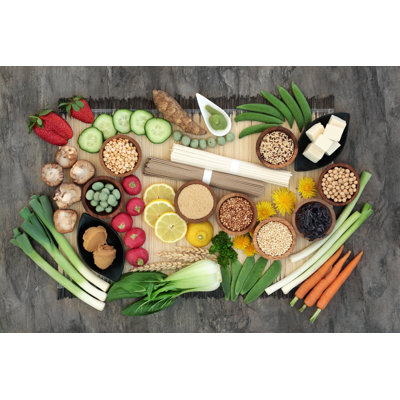 Macrobiotic Health Food - Wrapped Canvas Print