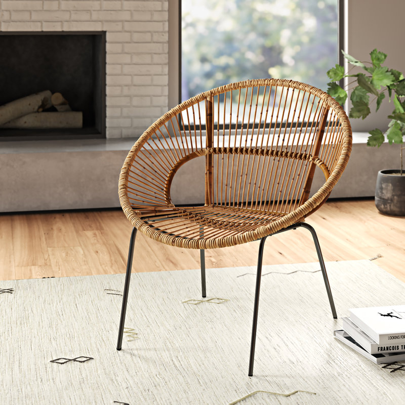 Chaise Boas Paradise Papasan, Brun clair