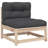 One Allium Way® 6 Piece Patio Sofa Set With Cushions Solid Wood Pine