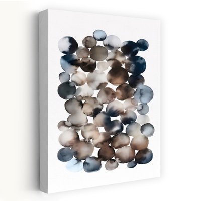 «Neutral Circles Abstract Contemporary Elegant», art mural