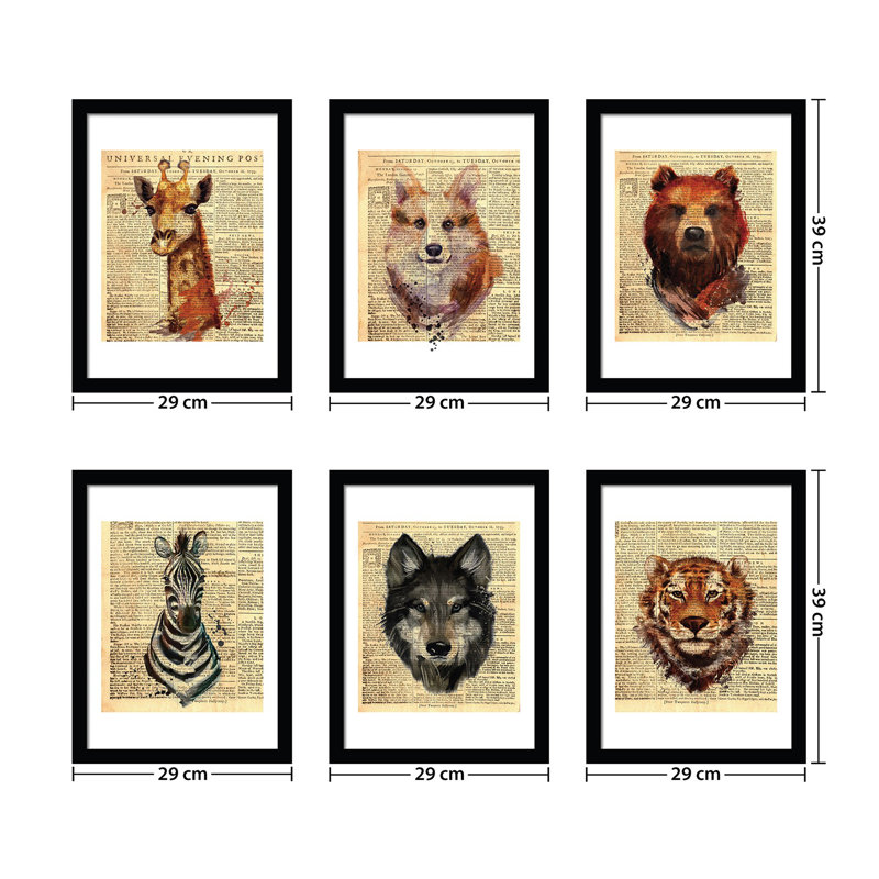 6 Piece Single Picture Frame Print