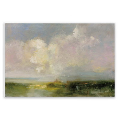 Az-797-Peinture abstraite de nuages en bois