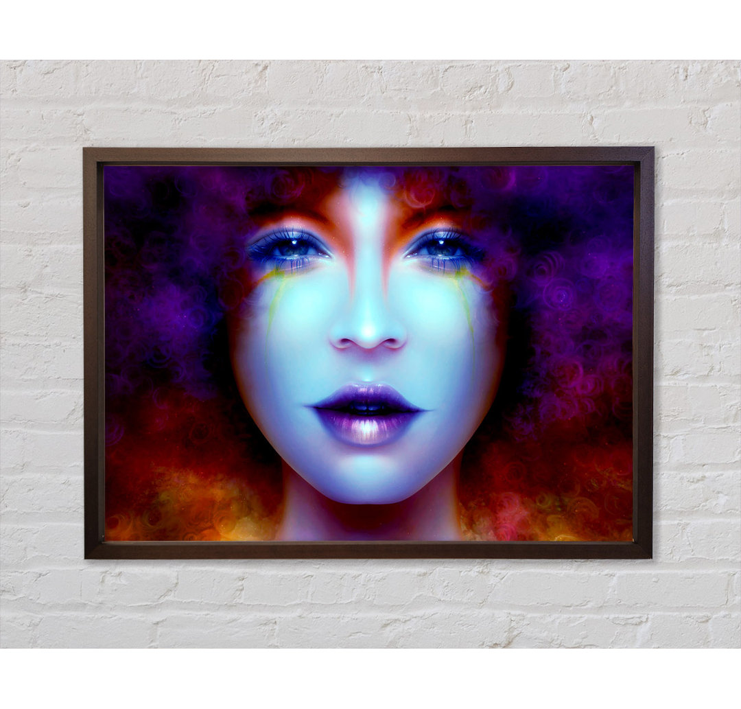 Purple Beauty - Einzelner Bilderrahmen Kunstdrucke auf Leinwand