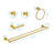 5 Piece Bathroom Towel Rack Set Wall Mount-122643580