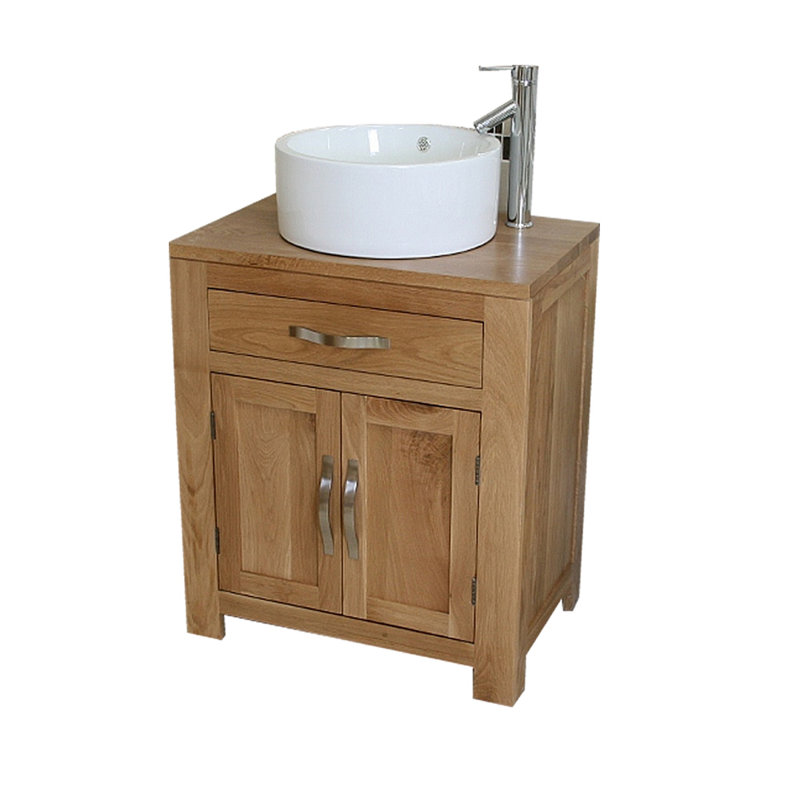 Desirae 700mm Single Bathroom Vanity with Vessel Ceramic Basin