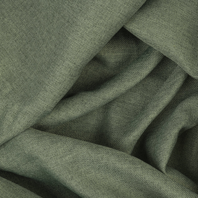 Stephane Premium Thermal Blackout Textured Grommet Short Single Curtain Panel, 50" W x 54" L, Woodland Green