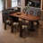 French Retro Retractable Dining Table