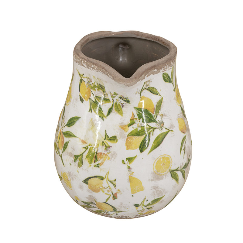 White Ceramic Pitcher Vase