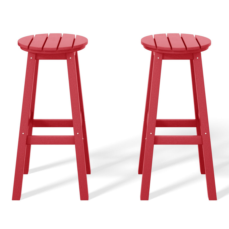 Tabouret de bar 29 po (ensemble de 2), Rouge