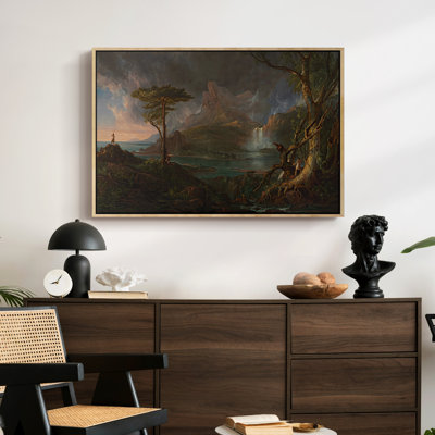 Une scène sauvage, 1831 à 1832 - Thomas Cole, toile tendue avec châssis