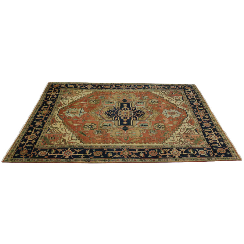 9'X12' Oriental Area Rug in Orange