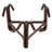 Ophelia & Co. 4 Pack Monogram Sandstone Coasters in Bronze Iron Ram Coaster Holder-1409607745