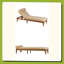 Chaise longue en bois d'acacia-1008778292