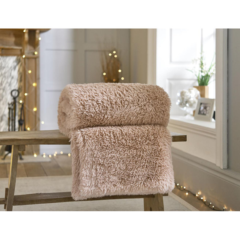 Quilted Throw Blanket, Pink