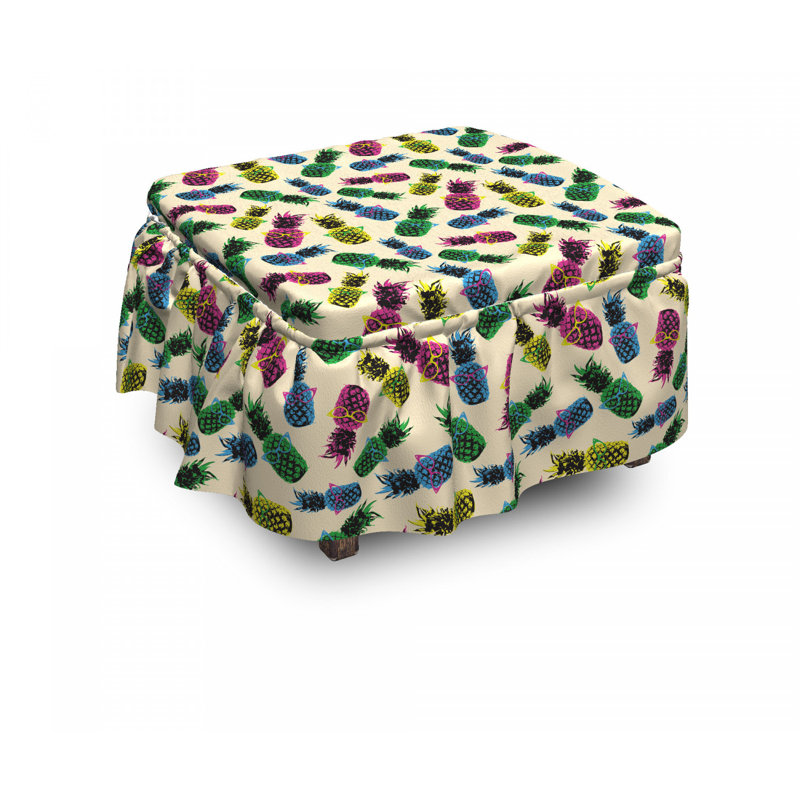 Ensemble de housse pour repose-pieds 2 pièces, Motif 3
