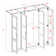 Cosmo 100% Solid Wood 4-door Wardrobe Armoire with Mirrored Doors