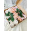Ensemble de boîte à fleurs artificielles dégradé de couleur feuille de fleur avec des tiges pour les bouquets de mariage bricolage centres de table de fête de naissance décorations pour la maison
