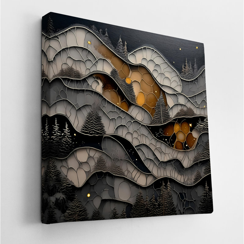 The Silent Forest, 24" H x 24" W