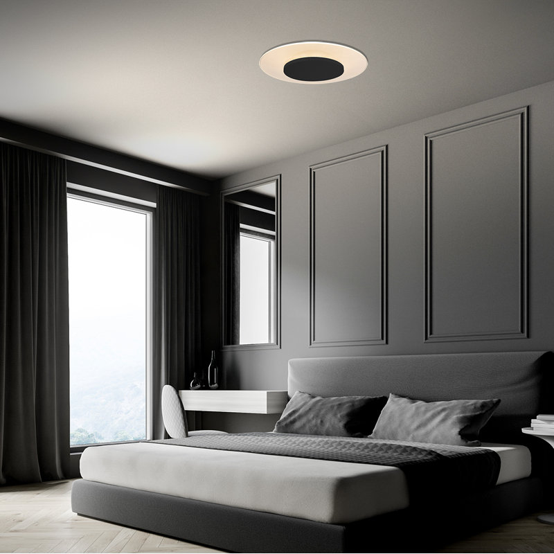 Shoaib LED Flush Mount, 6cm H x 28cm W x 28cm D