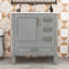 Meuble-lavabo simple autoportant en bois Genett avec grand rangement et lavabo en céramique-1382930060
