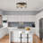 2-Light Farmhouse Flush Mount Ceiling Light with Hand-Woven Hemp Rope & Seeded Glass Shade, Industrial Coastal Boho Ceiling Fixture for Hallway, Kitchen, Bedroom, Entryway - E26 Base, Black Metal Frame-635336343-635336427