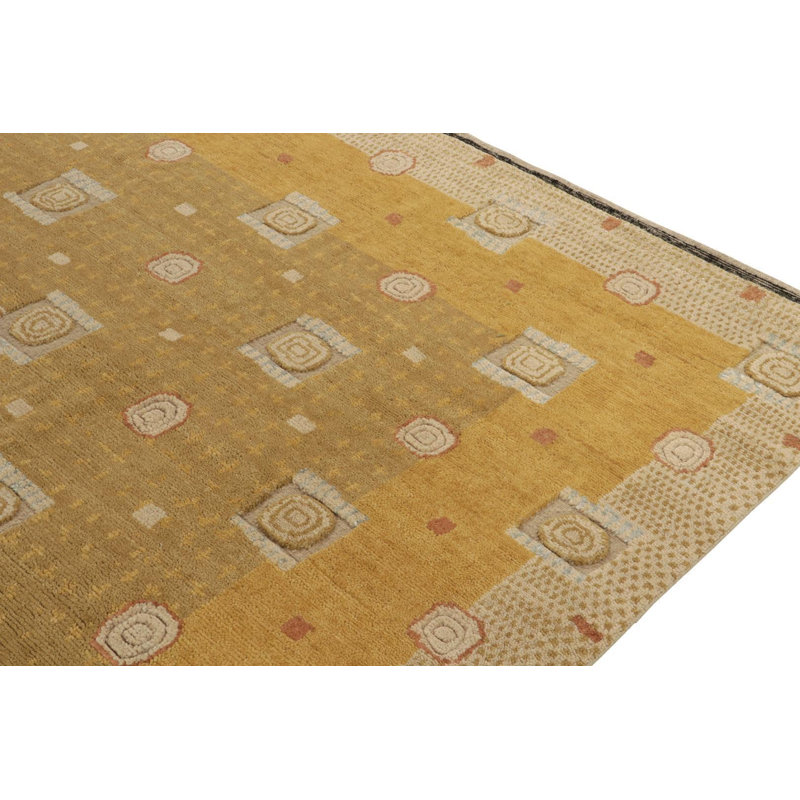 Scandinavian Wool Geometric Area Rug, Rectangle 5' x 8'
