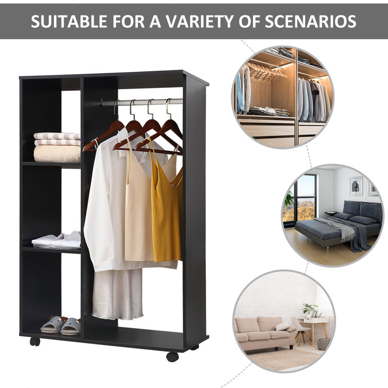 80cm Closet System, Black