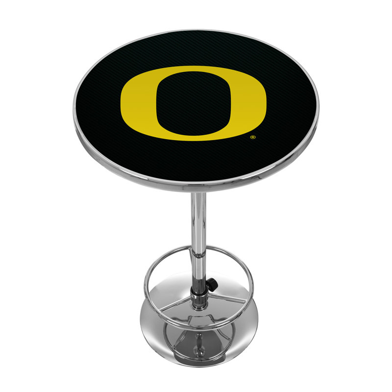 University Of Oregon Round Metal Base Dining Table, O