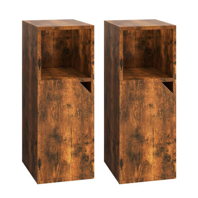 24cm W Manufactured Wood Bedside Table
