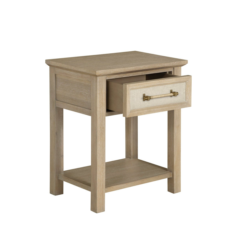 Astwood Mahogany Wood Nightstand - 1 Drawer, Drift