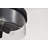 Nilza - 15 Inch Flush Mount - Matte Black with Clear Glass