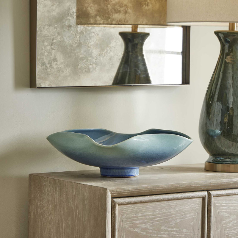 Uttermost Blue Lagoon Outdoor Bowl