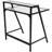 Huertas Glass Top Metal Base Writing Desk-107525282