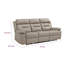 Canapé inclinable électrique Conia, cuir, USB, 87 po-115686238-115686239