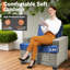 Ensemble de conversation en osier / rotin pour 5 personnes avec coussins Wahkon-588384268