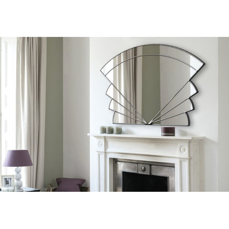 Giana Flat Wall Mirror, Silver