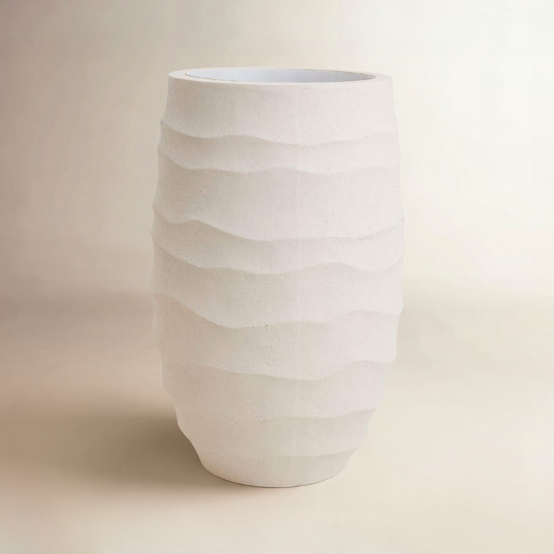 Pot à fleurs d'intérieur fait à la main Hanks, H 28 po x l 14 po x P 14 po