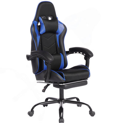 Chaise de jeu E-Sports avec siège de voiture de sport, matériau en polyuréthane, éponge moulée et massage intégré pour un confort et une sécurité ultimes