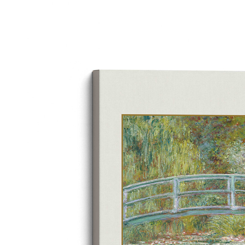 Pont sur un étang de nénuphars par Monet v3, Toile tendue, H 36 po x l 24 po