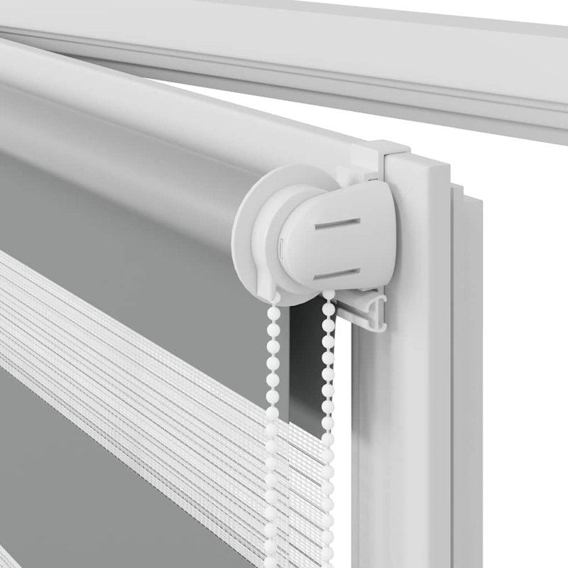 Semi Sheer Roller Blind, Grey, 90cm W x 150cm L