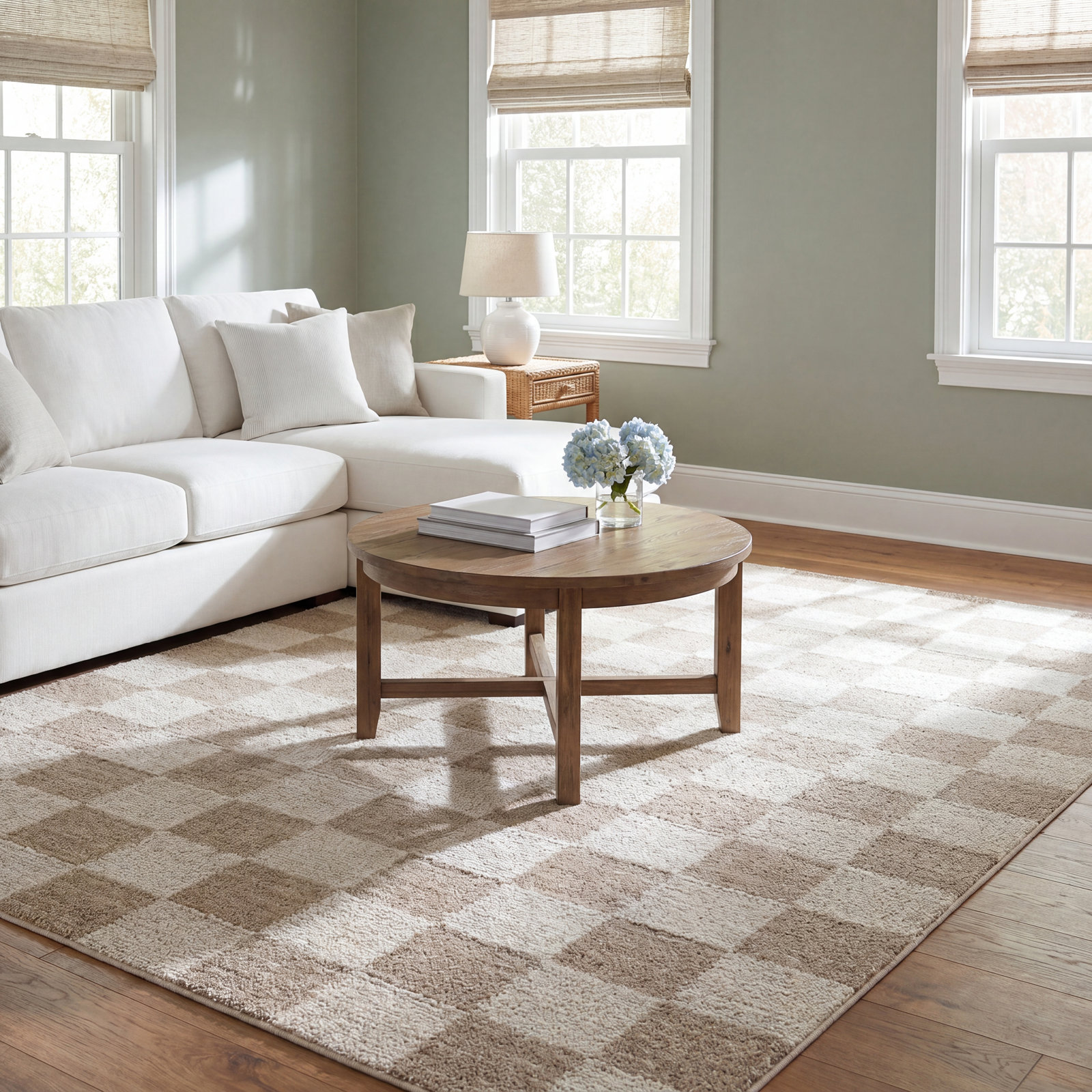 Chris Loves Julia x Loloi Calvin Pebble Ivory Rug, Rectangle 3'6" x 5'6"