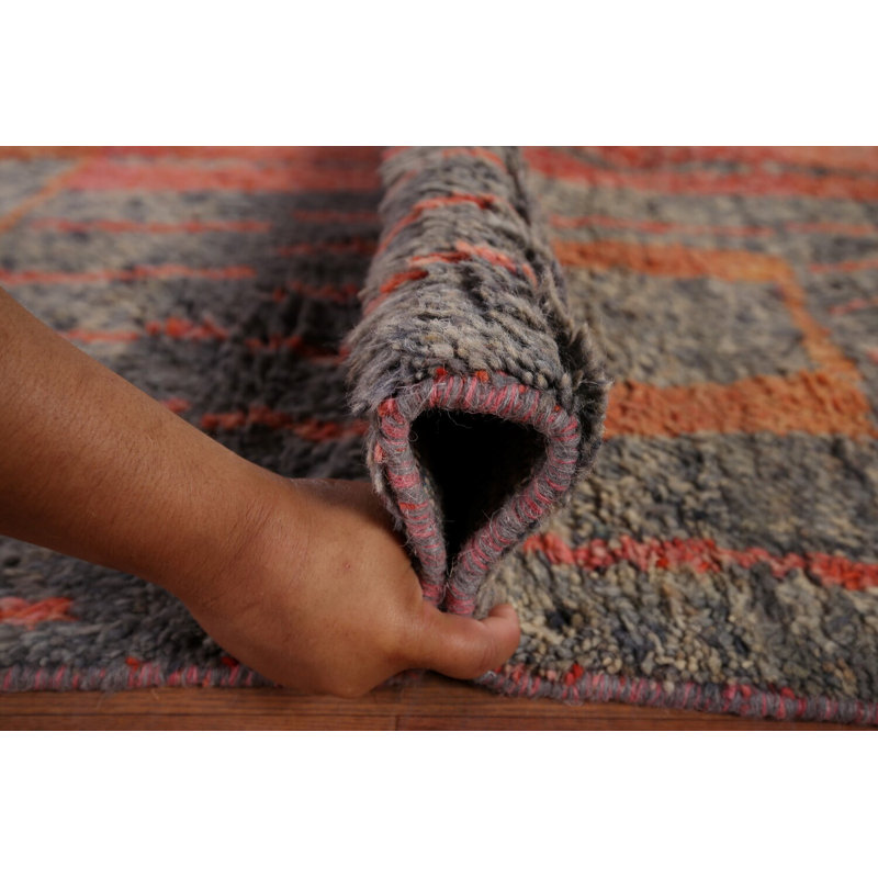 Tapis oriental marocain moelleux 9 x 14