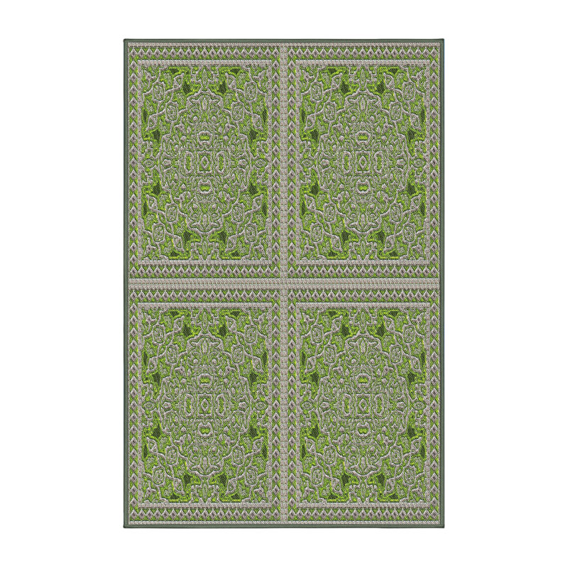 Damask Indoor Rug, Rectangle 5' x 7'